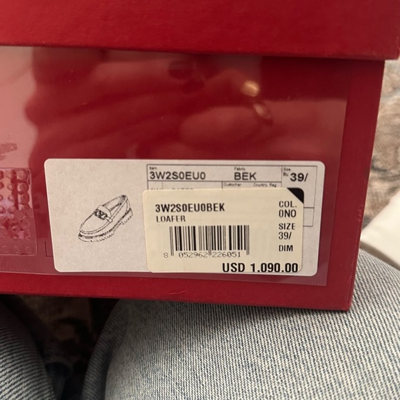 Valentino Black Loafers with Gold Detail - Picture 6 of 6